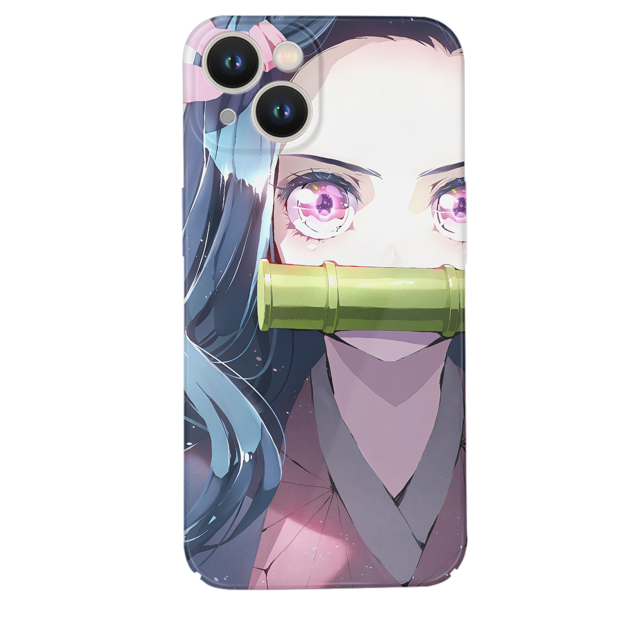 （画像用） 鬼滅の刃（きめつのやいば）竈門 禰󠄀豆子／かまど ねずこ Kamado Nezuko 【iPhone 14シリーズ対応】ハードケース